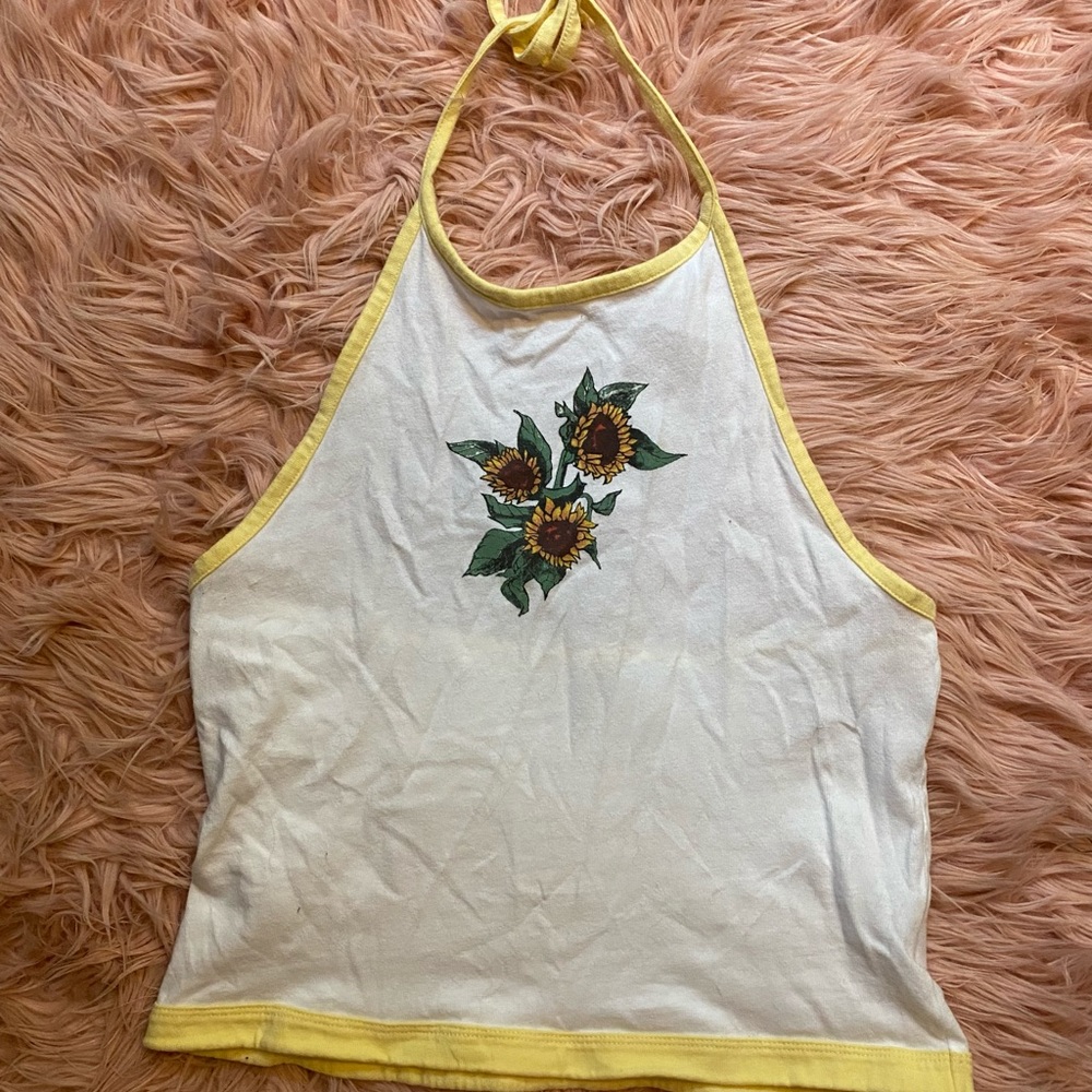 Yellow Sunflower Tank Top